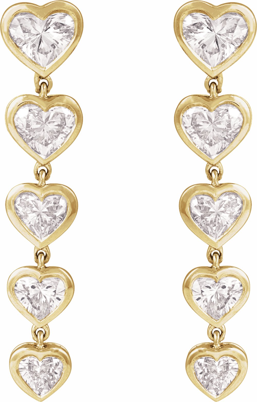 14K Yellow Gold 2 3/4 CTW Lab-Grown Diamond Earrings