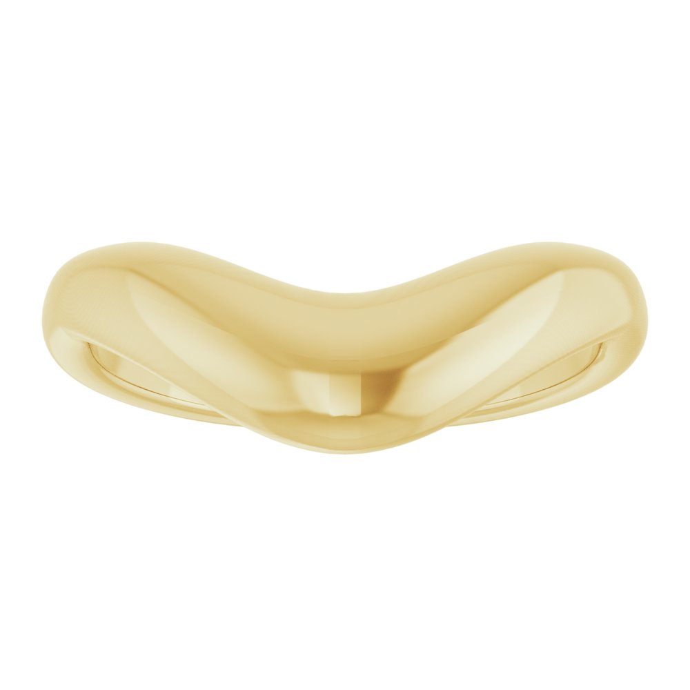 14K Yellow Gold Contour Band