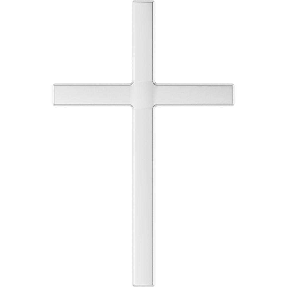 Sterling Silver 33x20.9 mm Cross Pendant