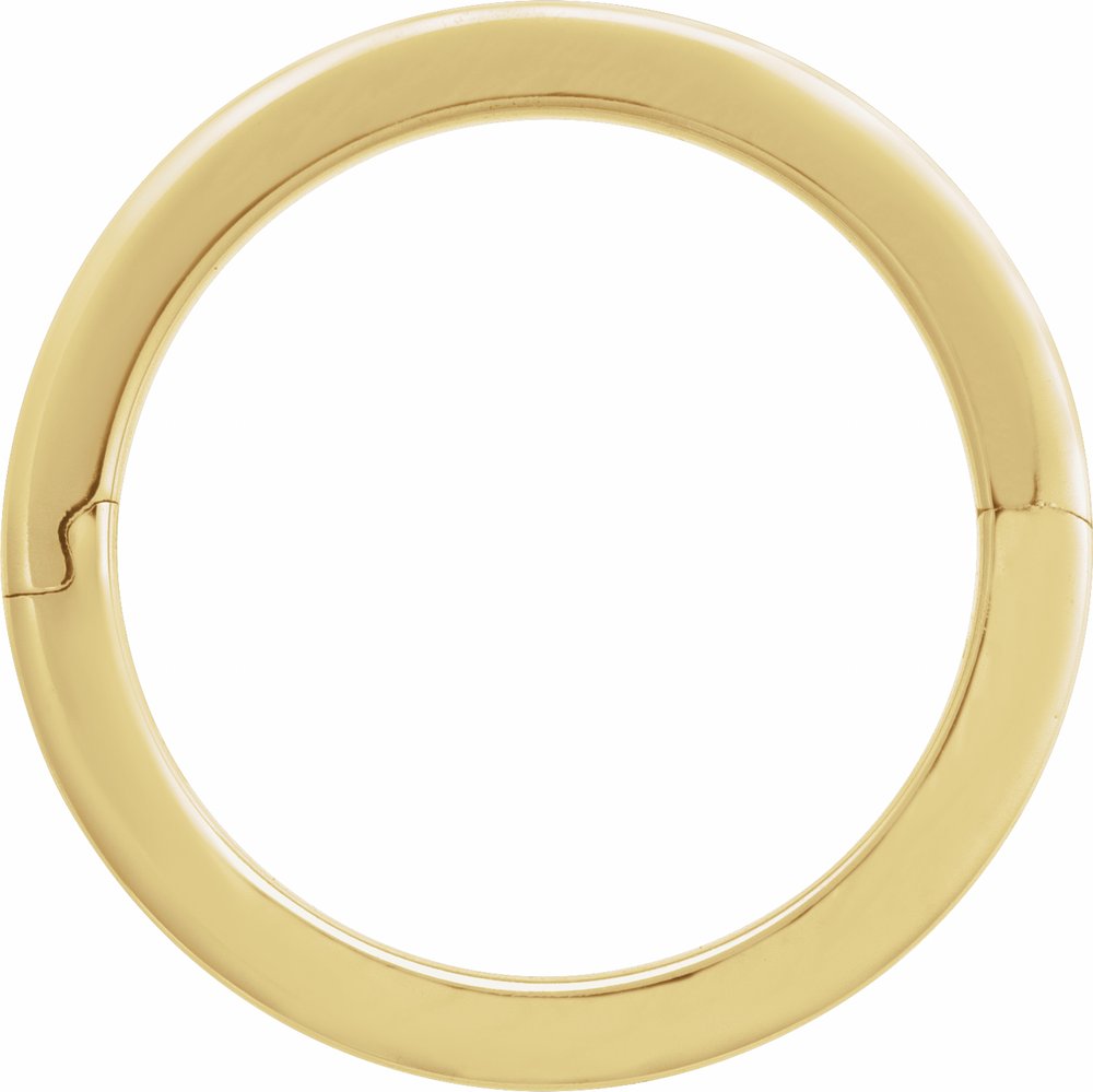 14K Yellow Gold 4 mm CLIQ® Hinged Adjustable Flat Band Size 7.5