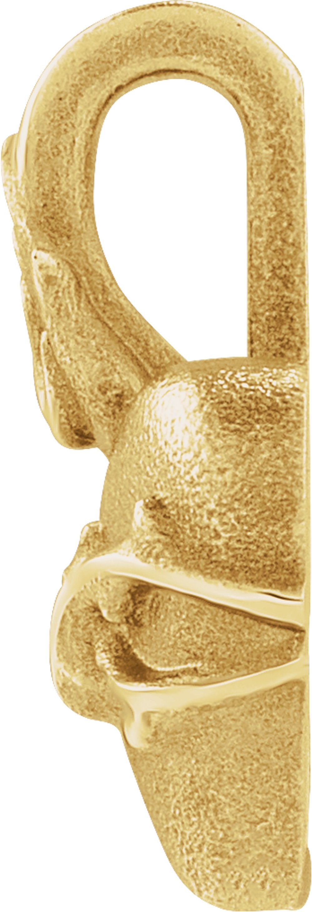 14K Yellow Sacred Heart Pendant