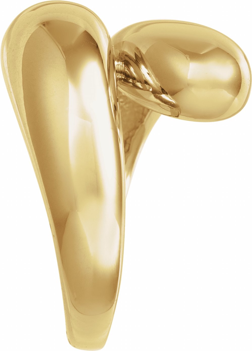 14K Yellow Gold Bypass Ring