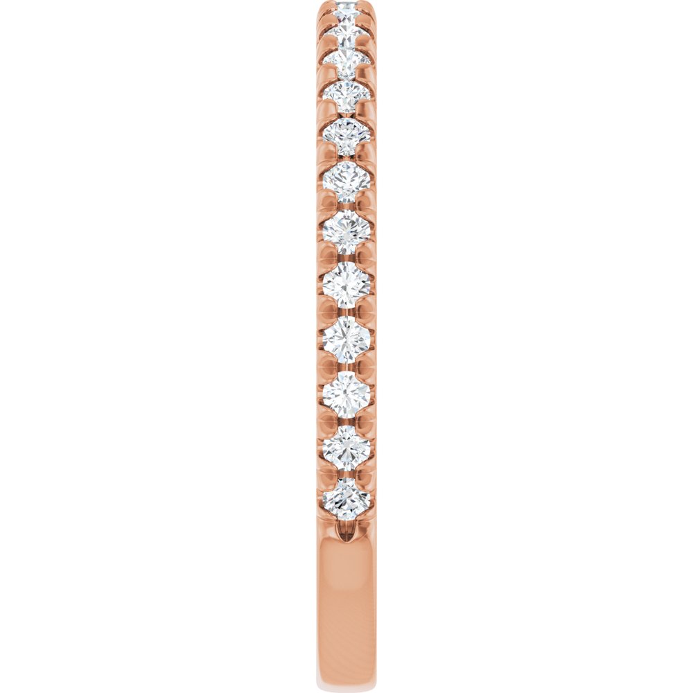 14K Rose Gold 1/3 CTW Lab-Grown Diamond French-Set Anniversary Band