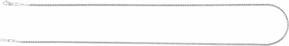 Sterling Silver 1.7 mm Serpentine 18" Chain