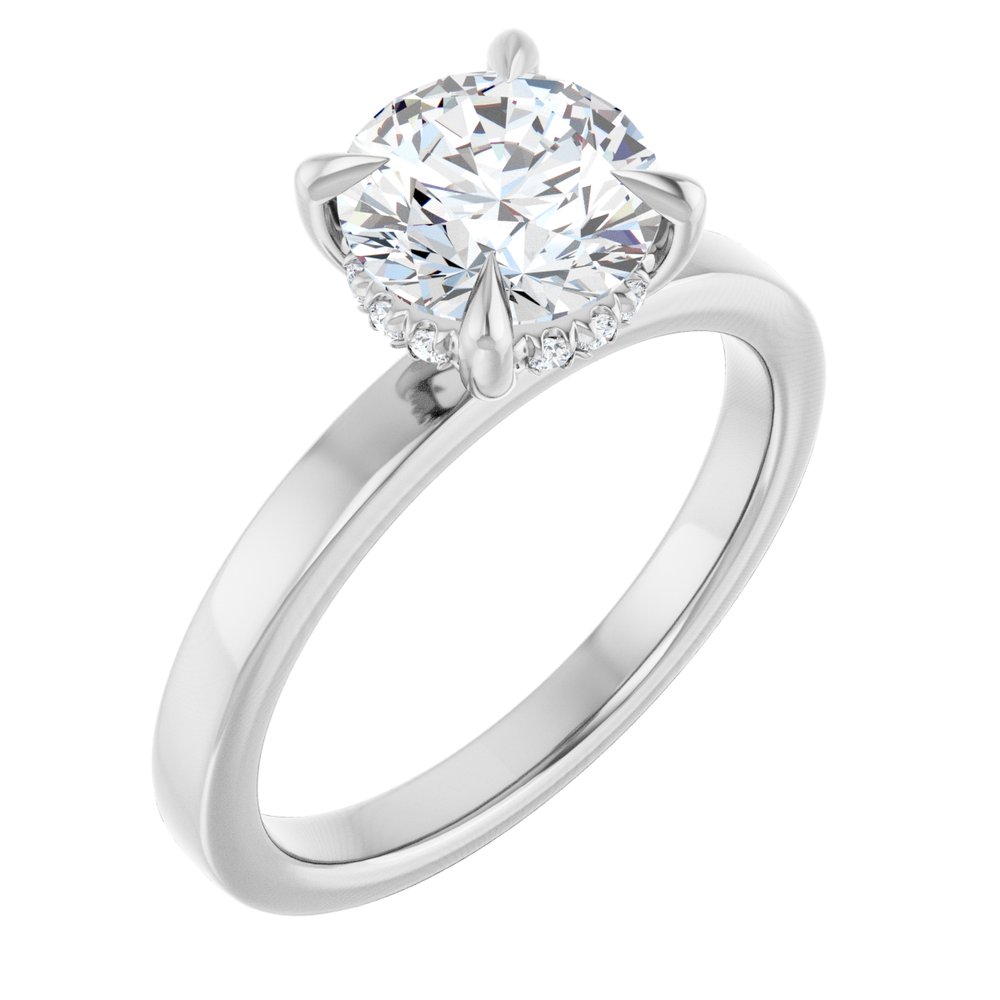 14K White Gold 1 5/8 CTW Lab-Grown Diamond Engagement Ring