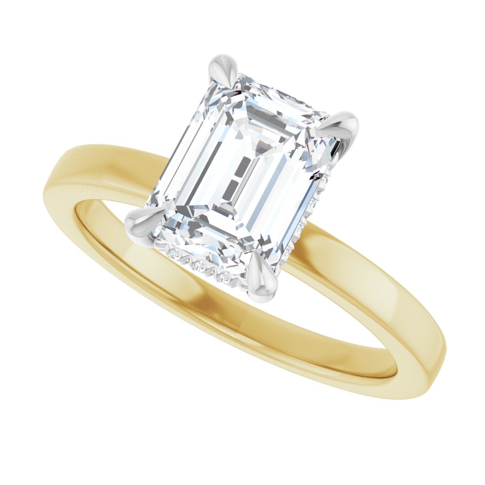 14K Yellow/White Gold 1 3/4 CTW Lab-Grown Diamond Engagement Ring