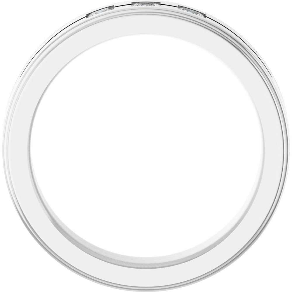 14K White Gold 1/4 CTW Natural Diamond Band