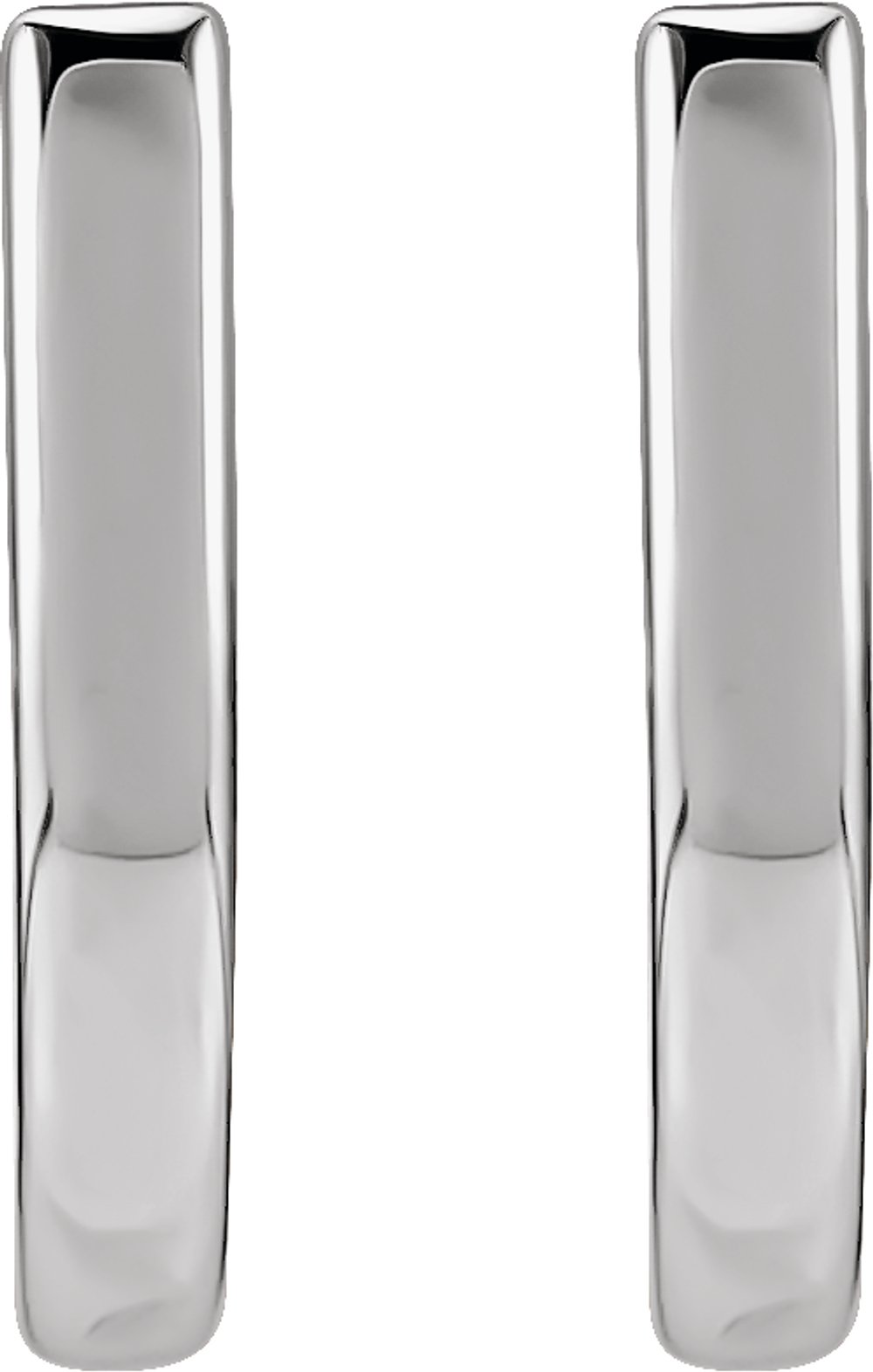 Sterling Silver 14.5 mm Hinged Hoop Earrings