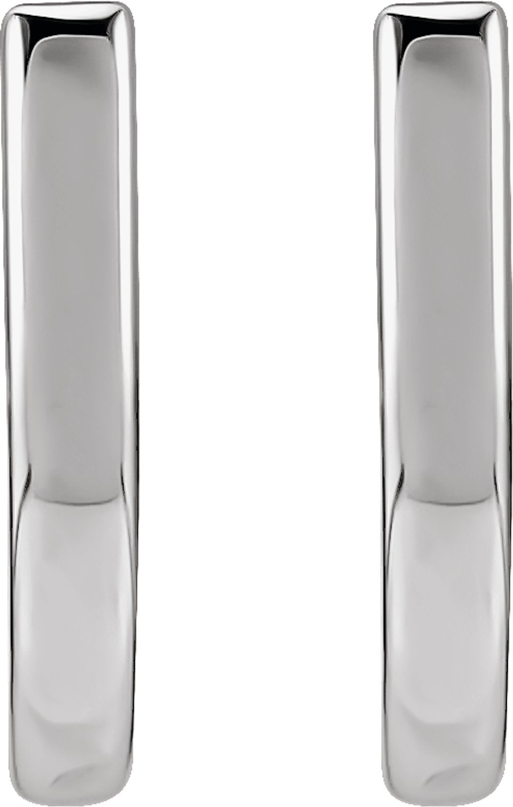 Sterling Silver 14.5 mm Hinged Hoop Earrings