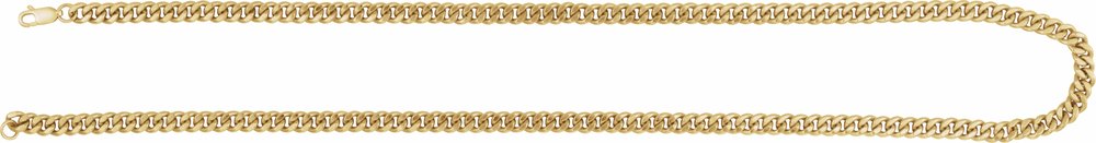 14K Yellow Gold-Filled 4.8 mm Curb 18" Chain