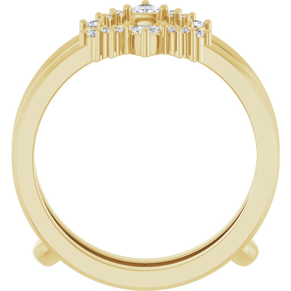 Platinum 1/5 CTW Natural Diamond Ring Guard