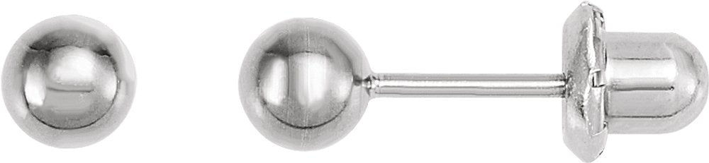 Titanium 4 mm Ball Stud Piercing Earrings