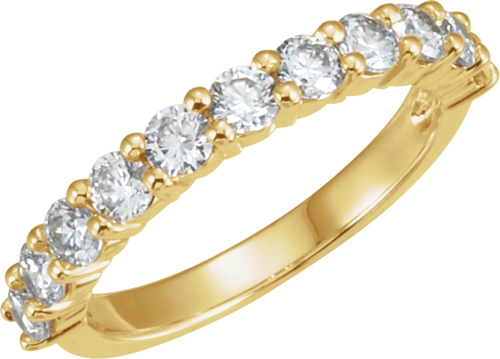 14K Yellow Gold 1/3 CTW Natural Diamond Anniversary Band