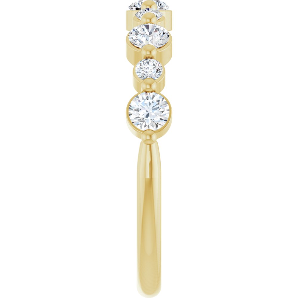 14K Yellow Gold 5/8 CTW Lab-Grown Diamond Anniversary Band