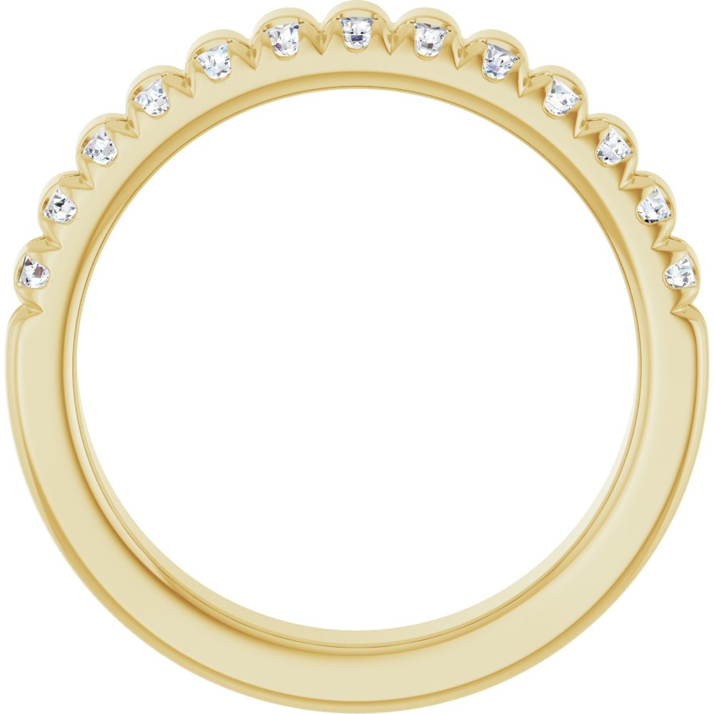 14K Yellow Gold 1/3 CTW Lab-Grown Diamond Anniversary Band