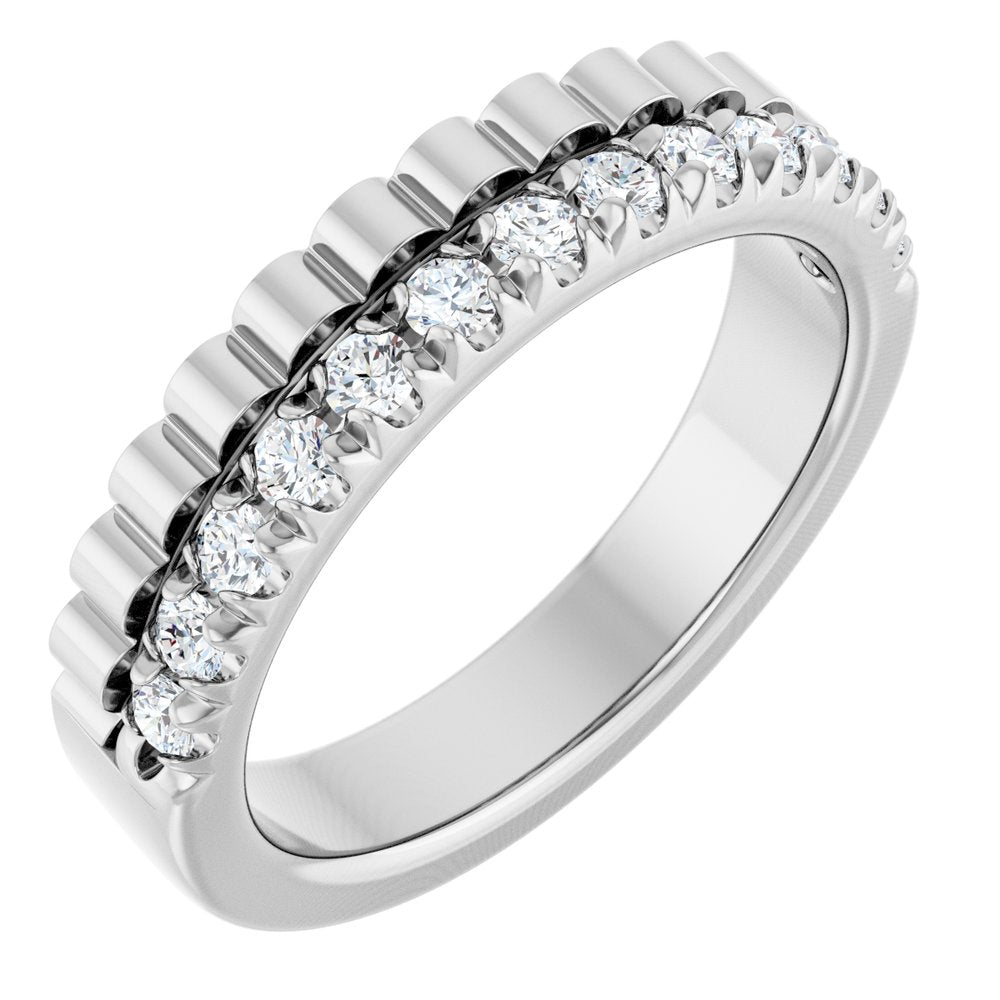 14K White Gold 1/3 CTW Lab-Grown Diamond Anniversary Band