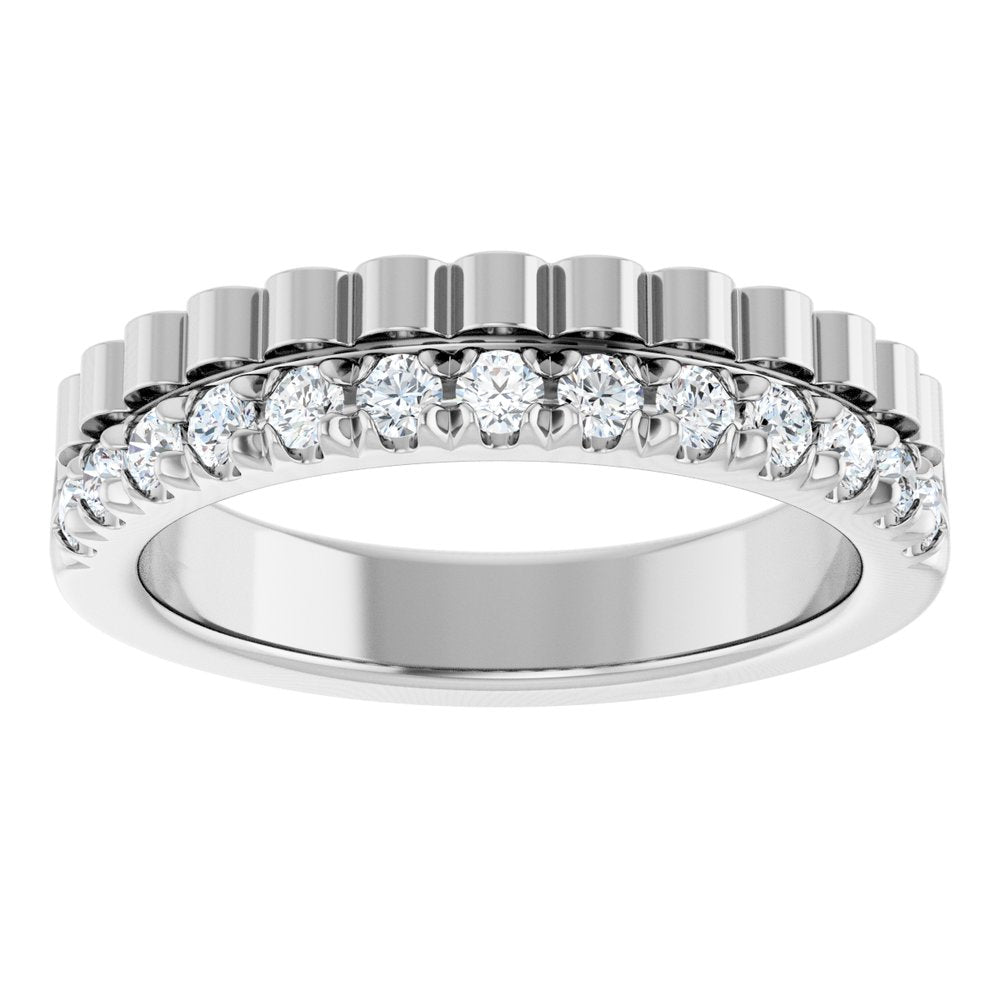 14K White Gold 1/3 CTW Lab-Grown Diamond Anniversary Band