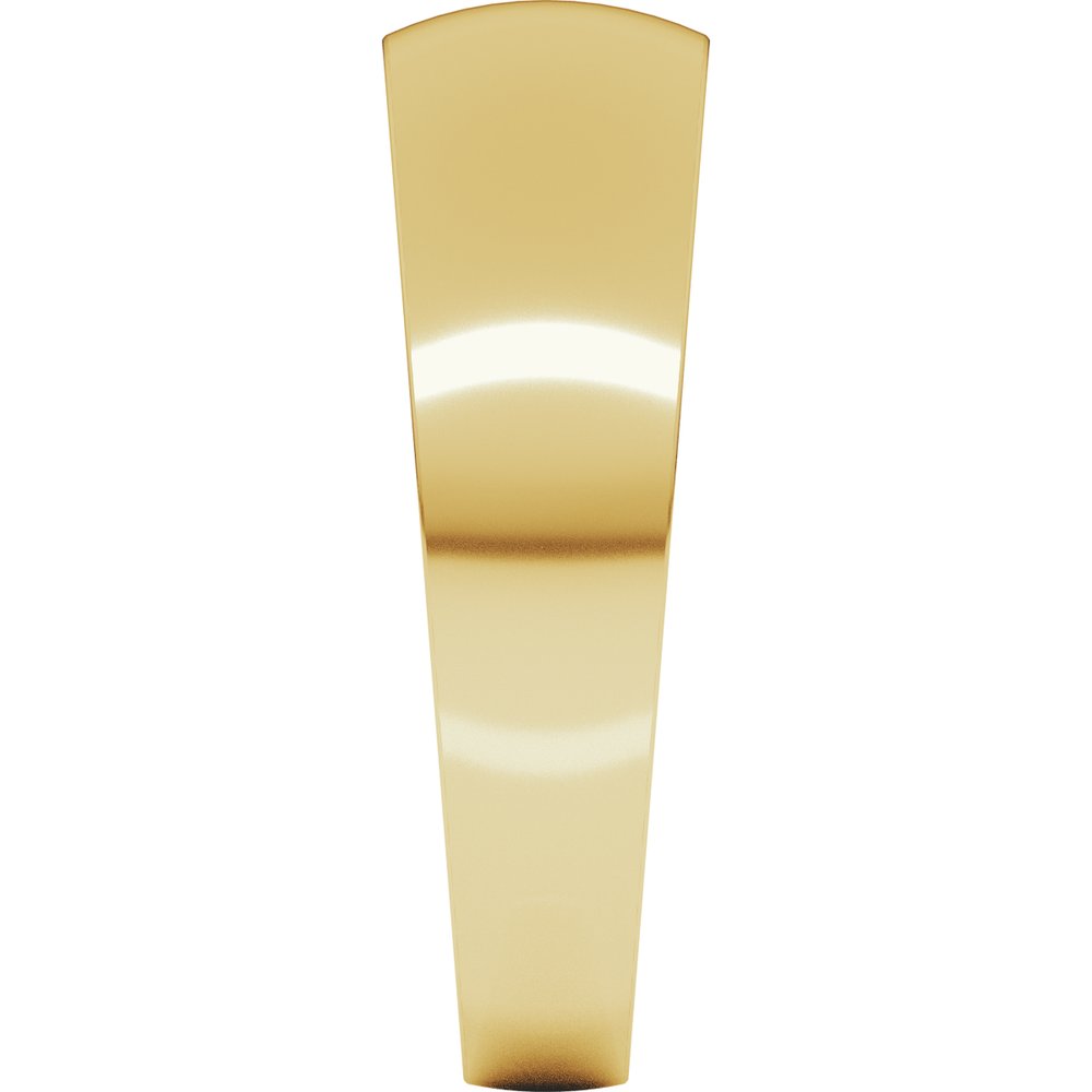 14K Yellow Gold 6 mm Tapered Comfort-Fit Half Round Band Size 9