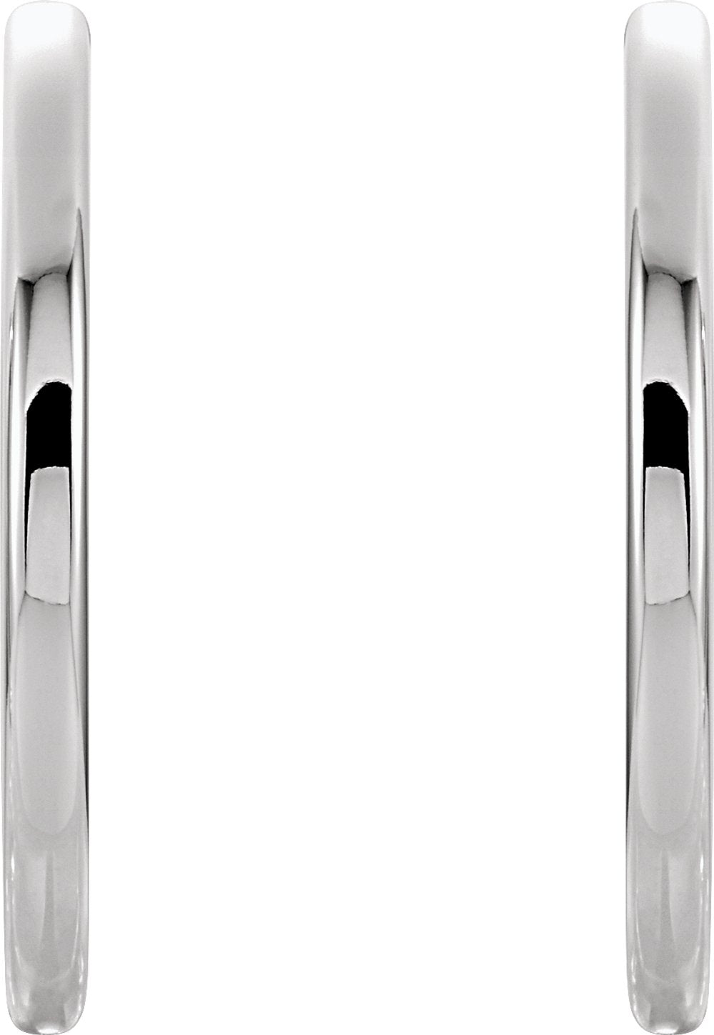 Sterling Silver Hinged 24 mm Hoop Earrings