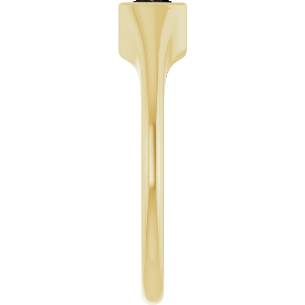 14K Yellow Gold Natural Onyx Two-Stone Ring