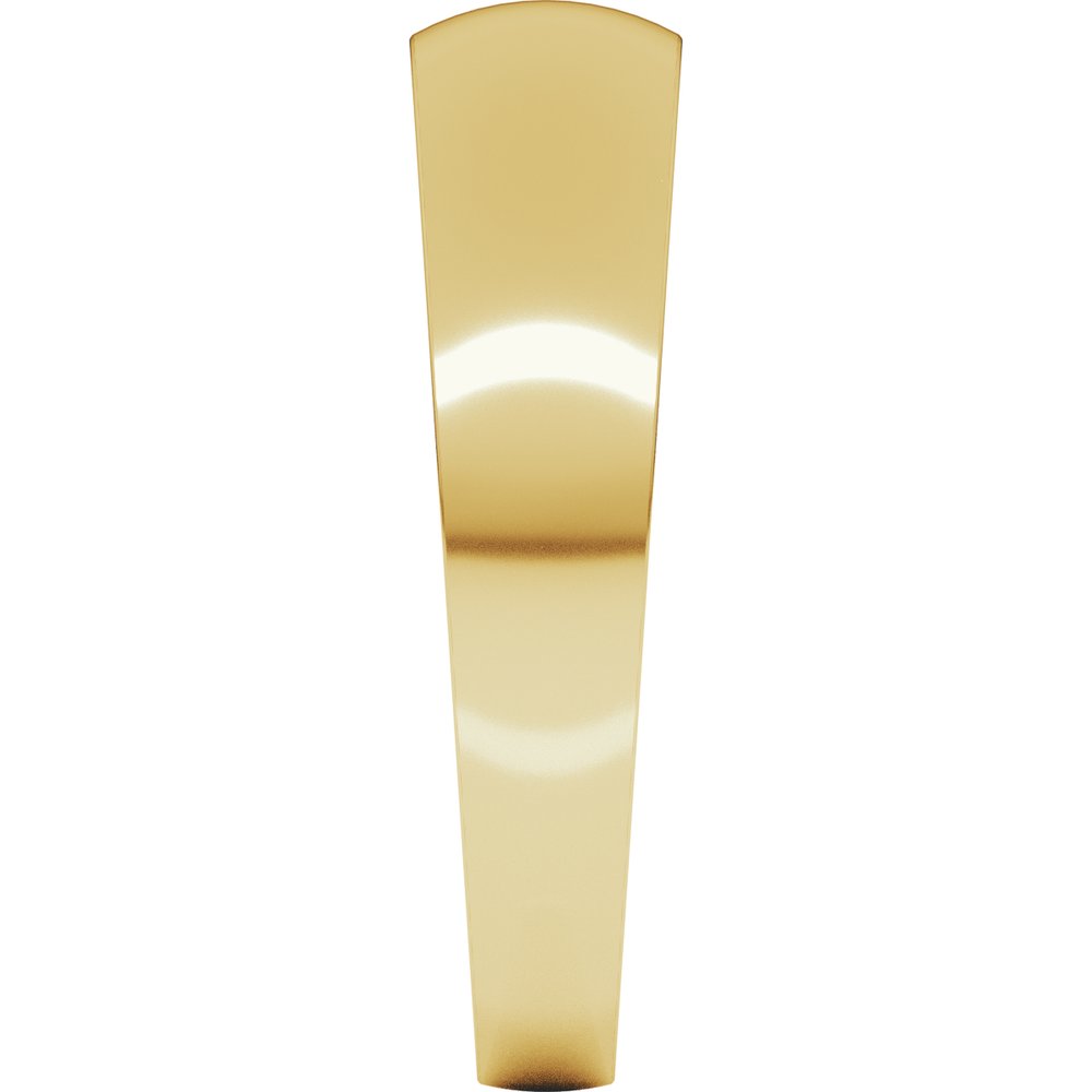 10K Yellow Gold 5 mm Tapered Comfort-Fit Half Round Band Size 8