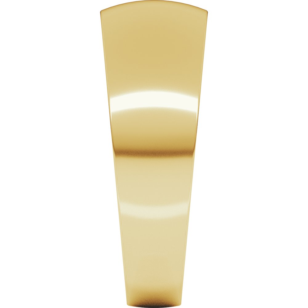 14K Yellow Gold 7 mm Tapered Comfort-Fit Half Round Band Size 5