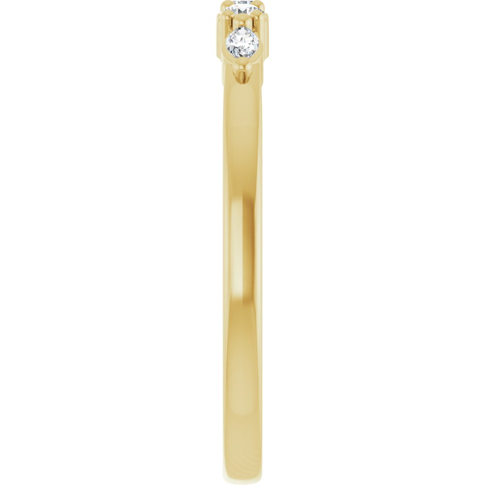 14K Yellow Gold 1/6 CTW Lab-Grown Diamond Anniversary Band