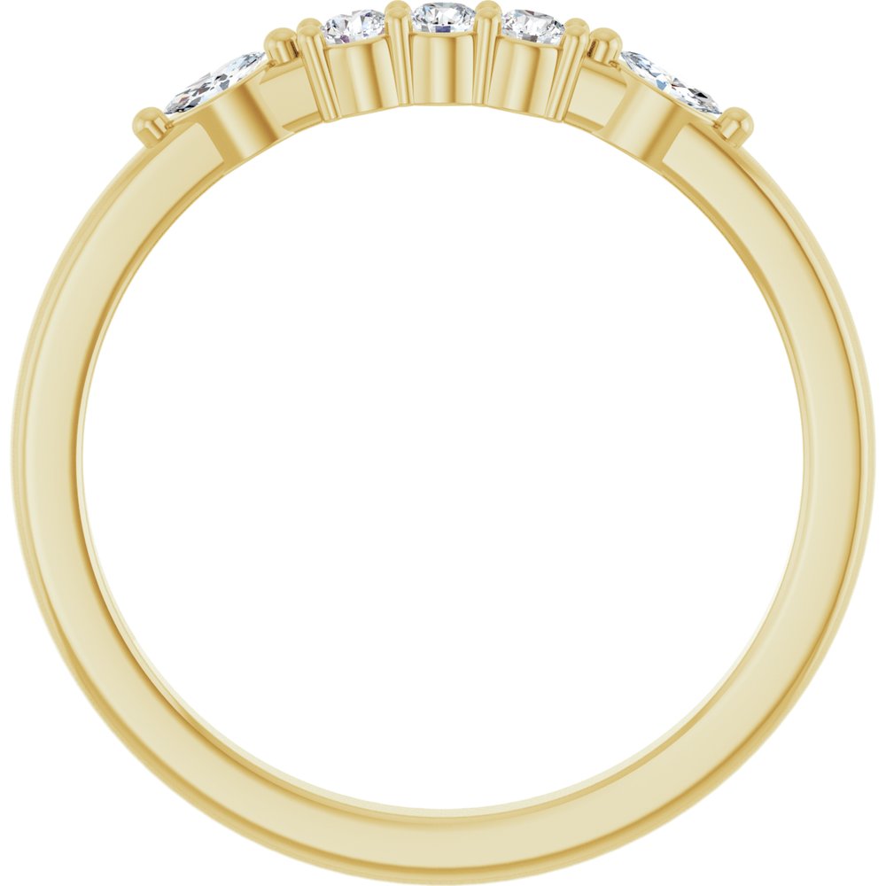 14K Yellow Gold 1/6 CTW Lab-Grown Diamond Anniversary Band