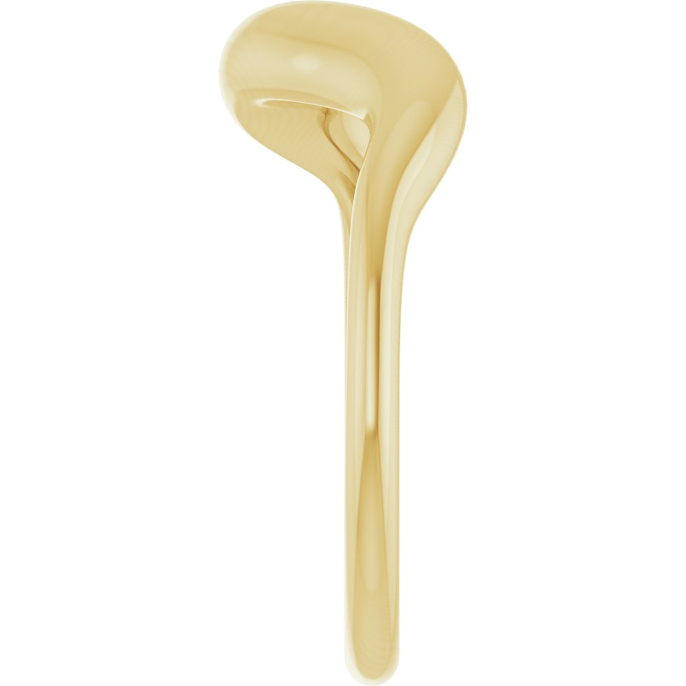 14K Yellow Gold Puffed Freeform Ring