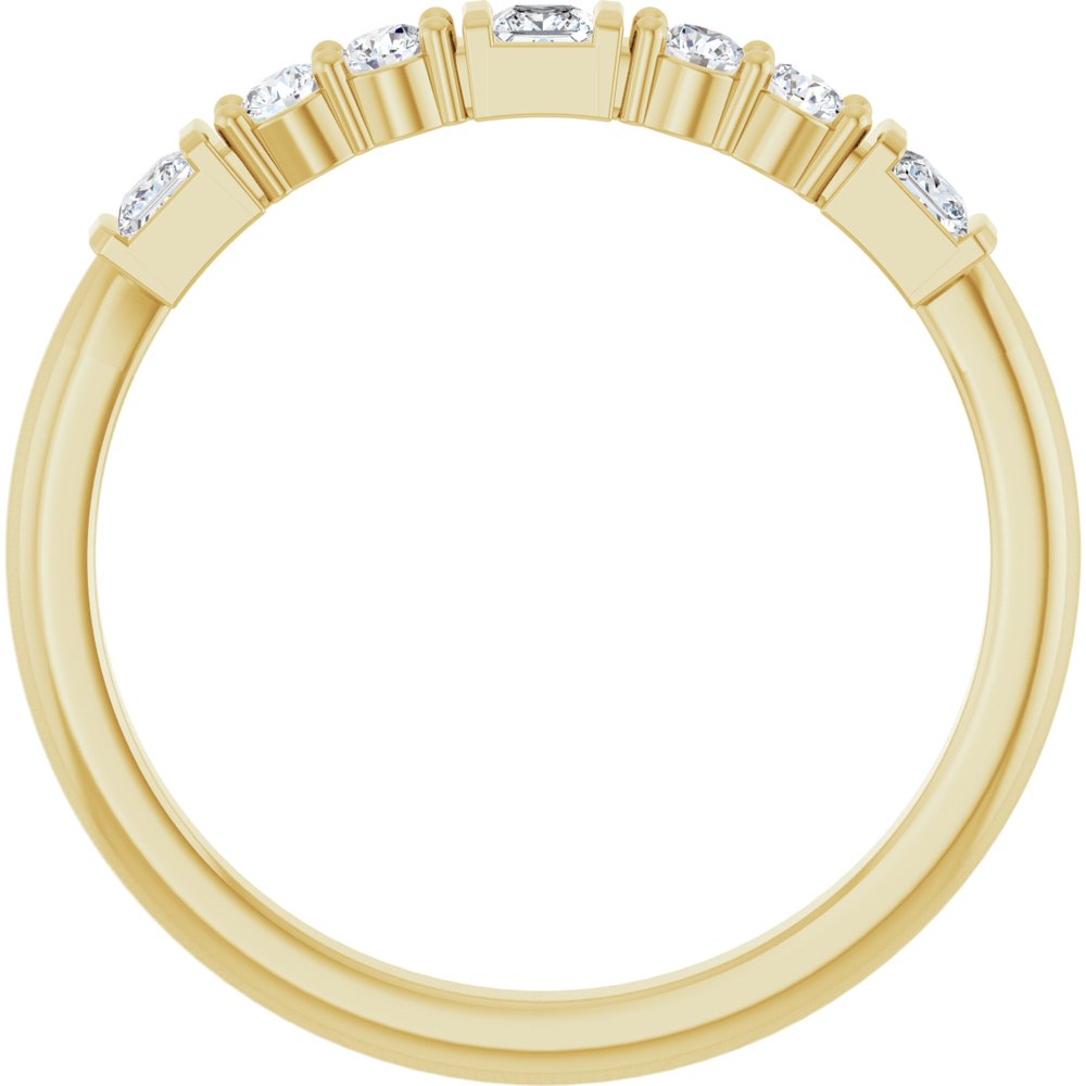 14K Yellow Gold 1/4 CTW Natural Diamond Stackable Ring