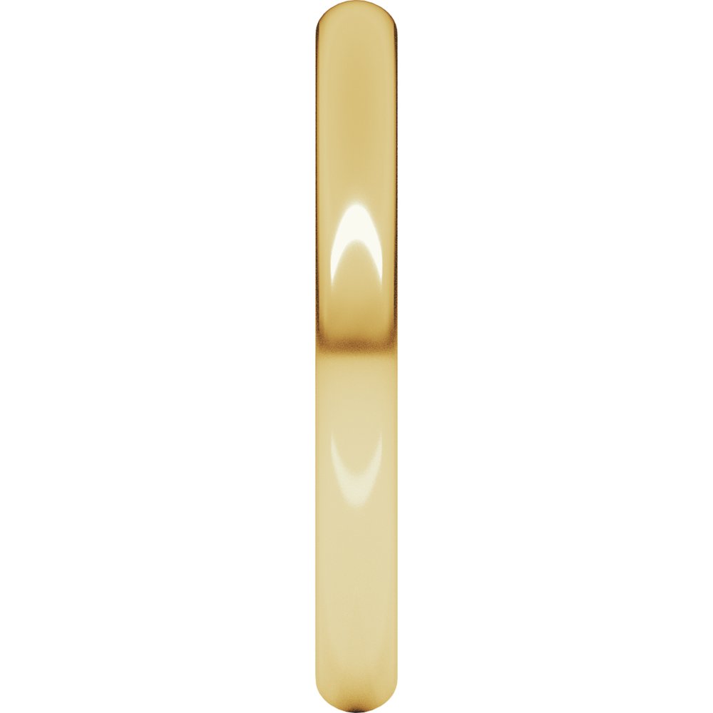 18K Yellow Gold 2.5 mm Heavyweight Comfort-Fit European-Style Band Size 6