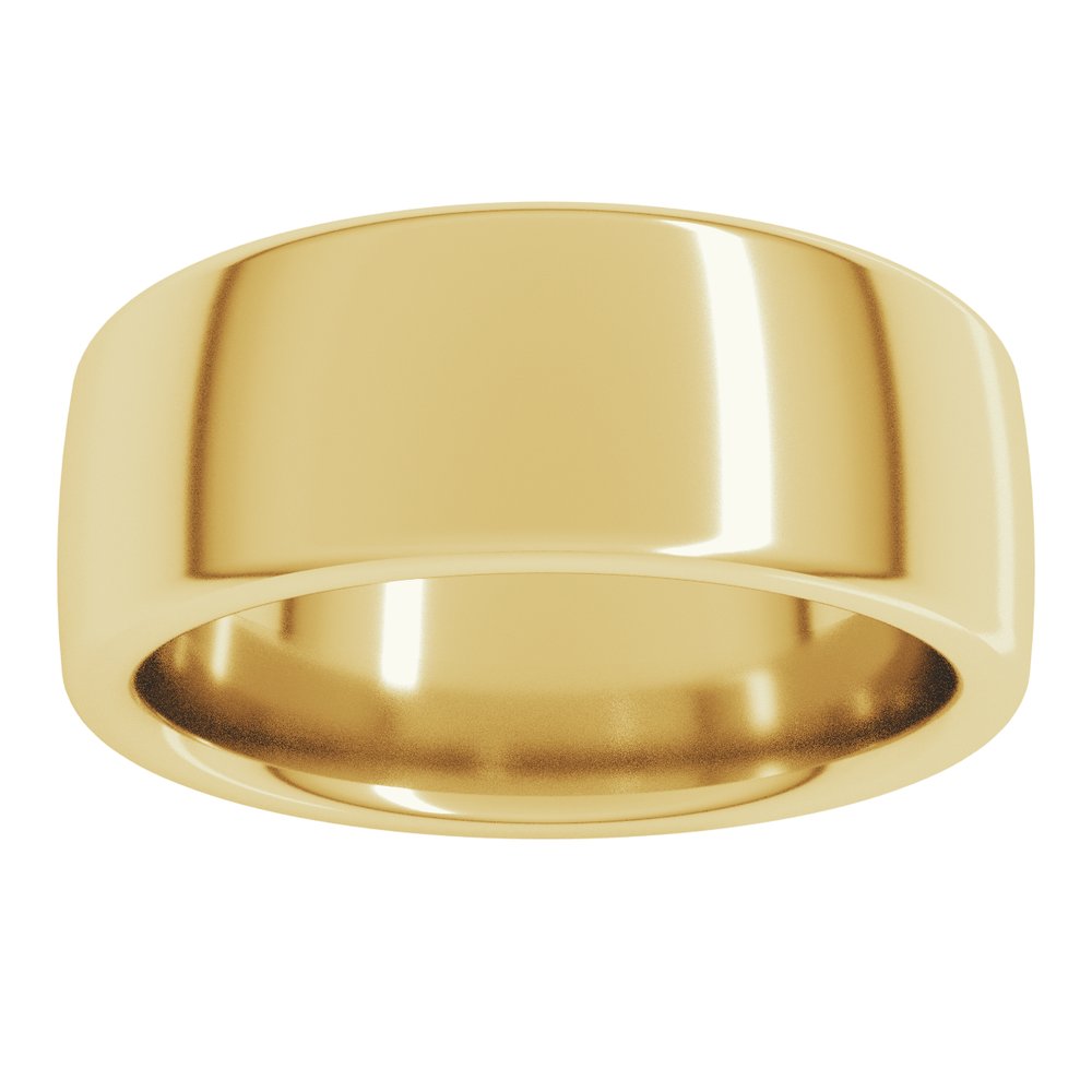 18K Yellow Gold 8 mm Heavyweight Comfort-Fit European-Style Band Size 9.5