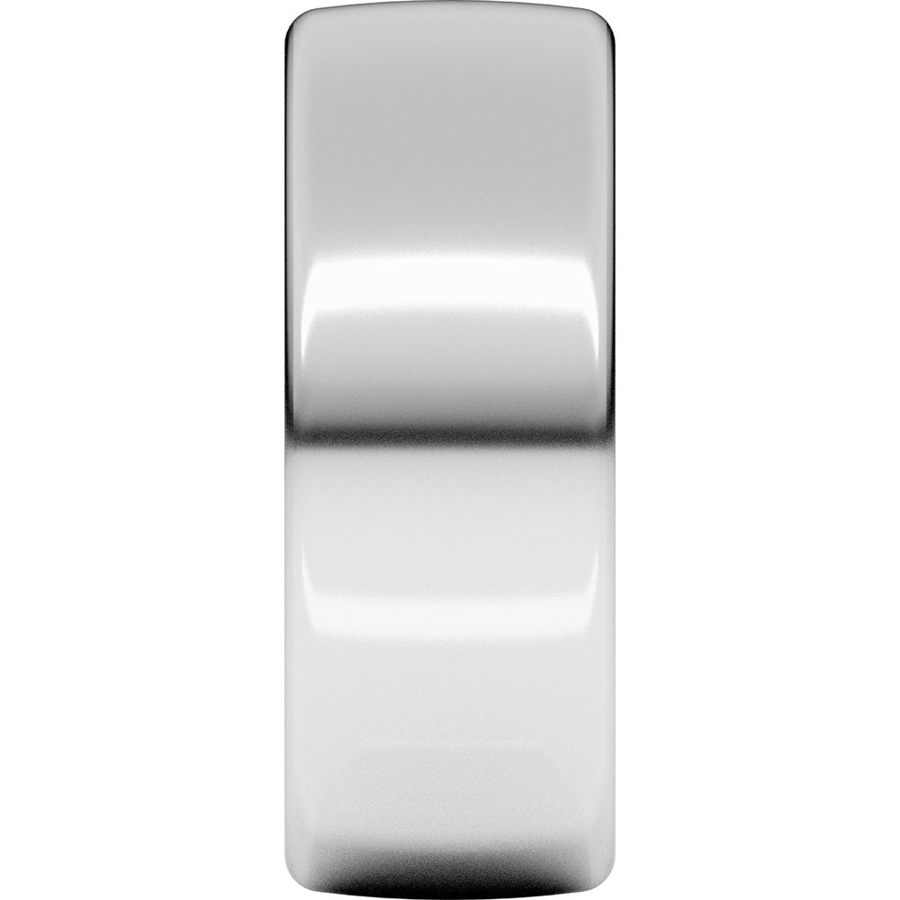 Sterling Silver 8 mm Heavyweight Comfort-Fit European-Style Band Size 9.5