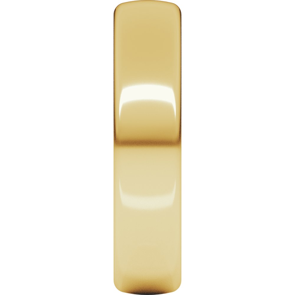 14K Yellow Gold 5 mm Heavyweight Comfort-Fit European-Style Band Size 9