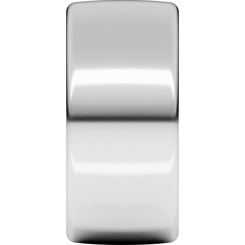 Sterling Silver 10 mm Heavyweight Comfort-Fit European-Style Band Size 6.5