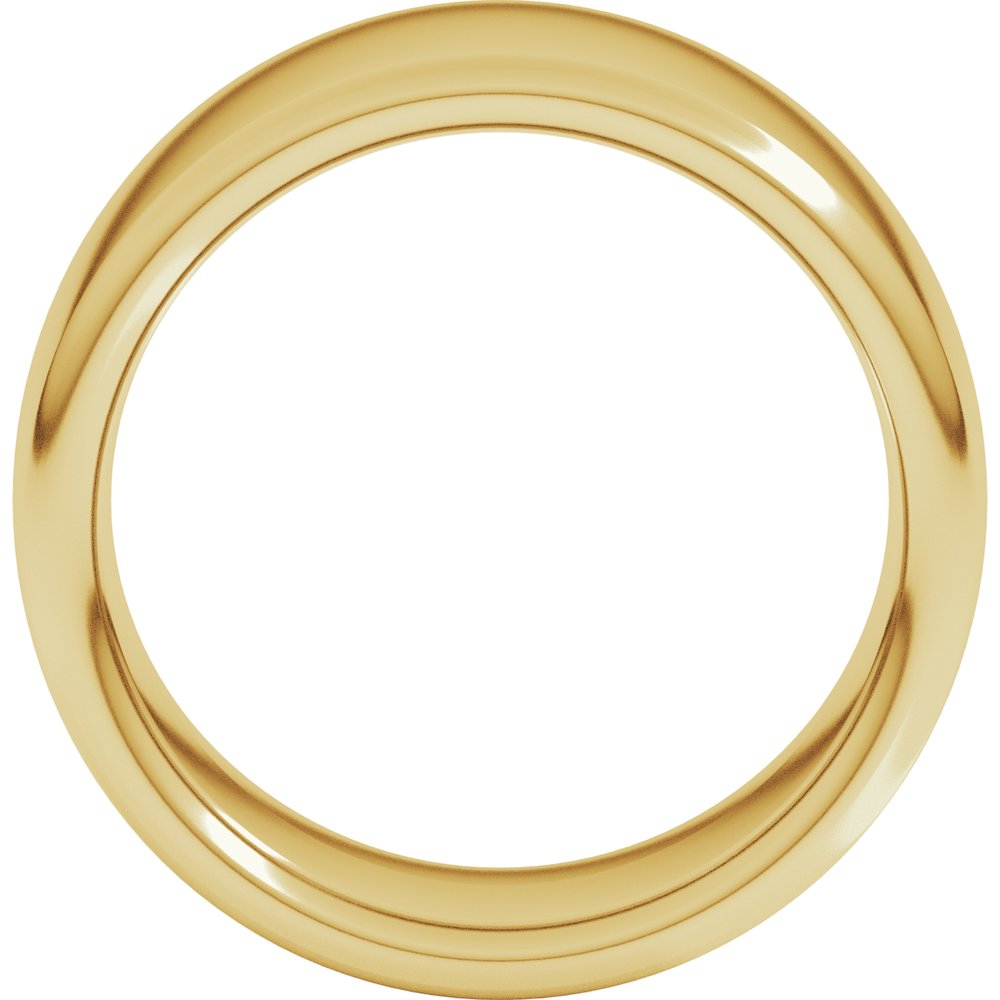 14K Yellow Gold 10 mm Heavyweight Comfort-Fit European-Style Band Size 10