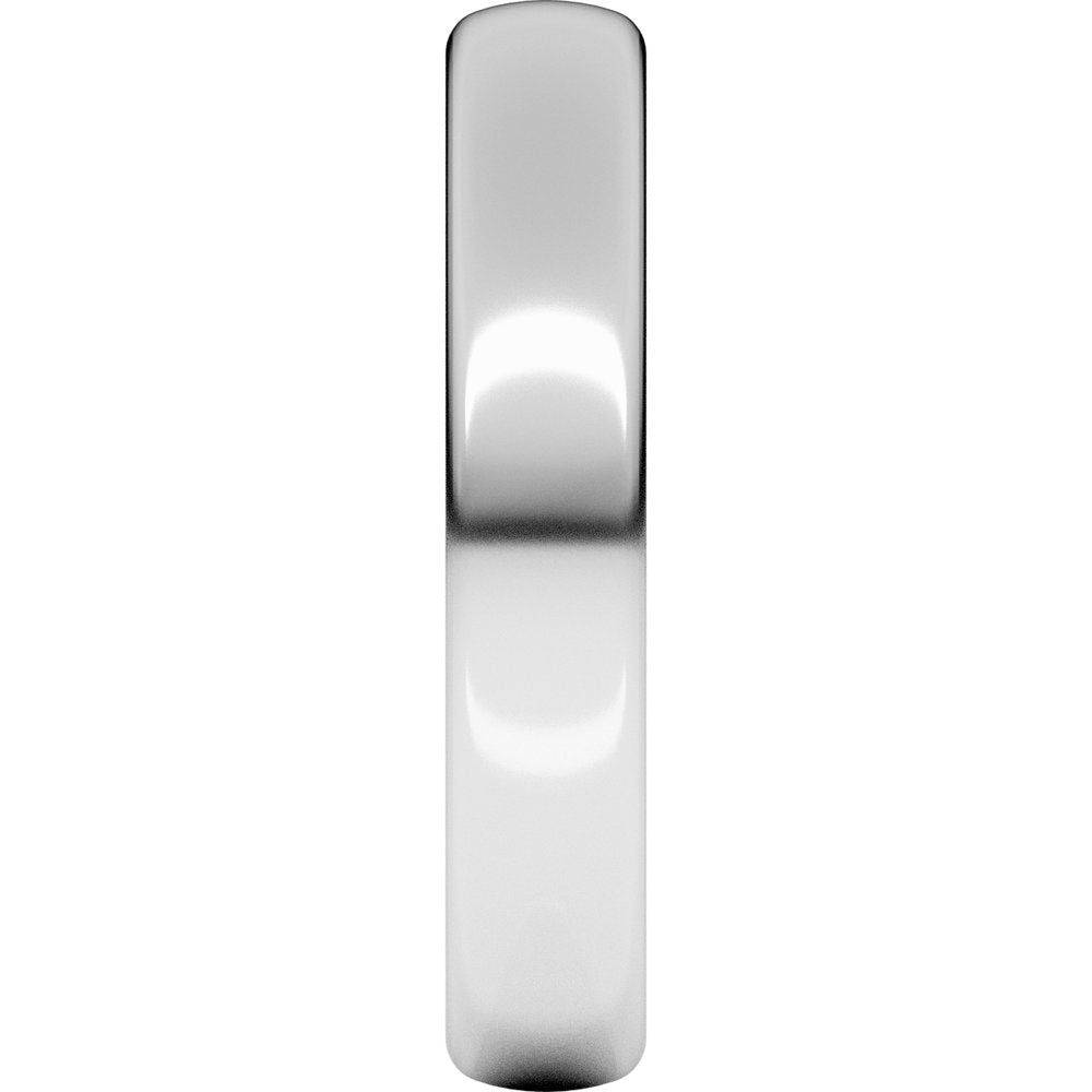 14K White Gold 4 mm Heavyweight Comfort-Fit European-Style Band Size 8.5