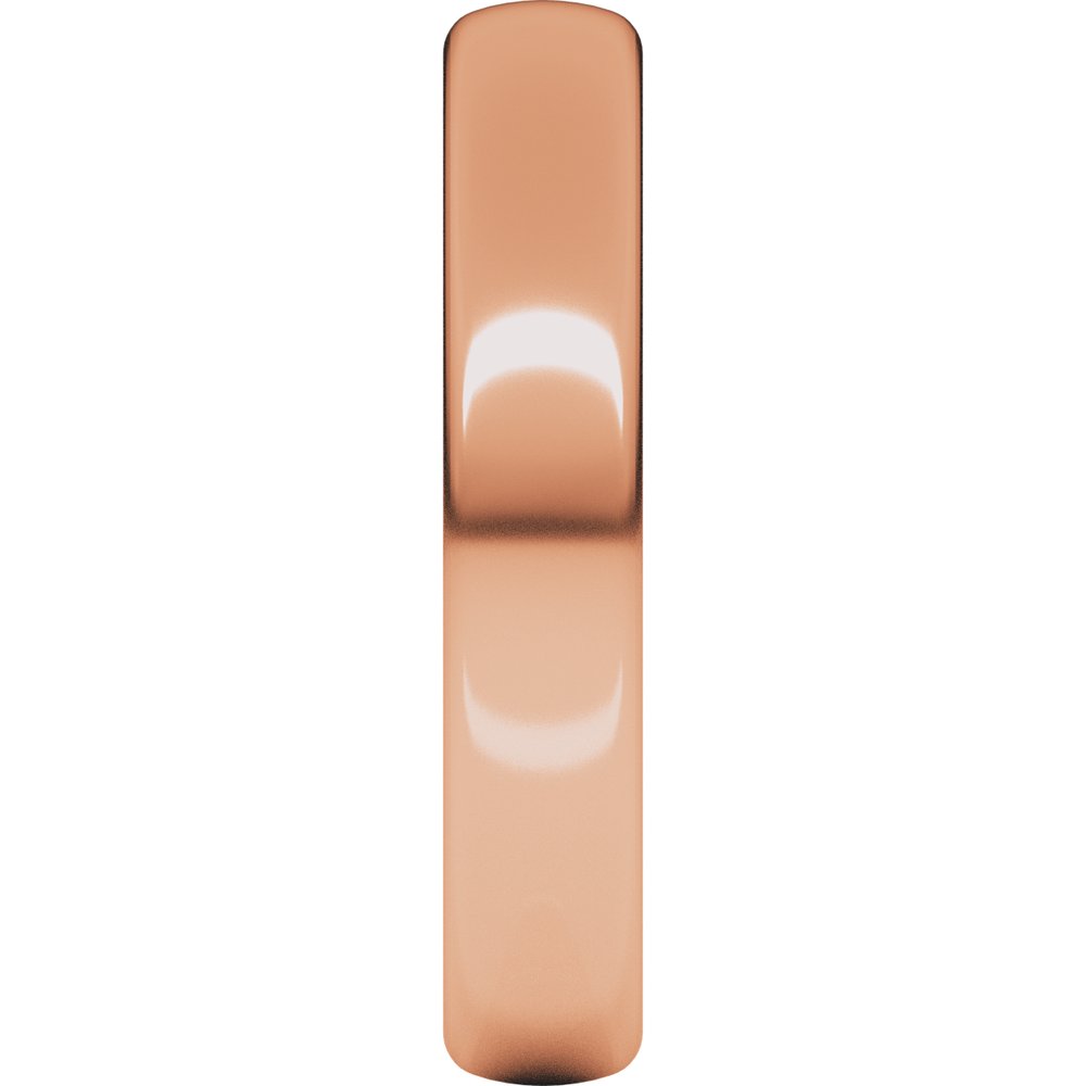 14K Rose Gold 4 mm Heavyweight Comfort-Fit European-Style Band Size 10