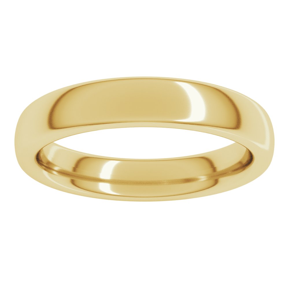 18K Yellow Gold 4 mm Heavyweight Comfort-Fit European-Style Band Size 6.5