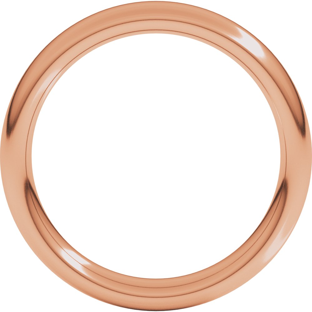 18K Rose Gold 4 mm Heavyweight Comfort-Fit European-Style Band Size 10