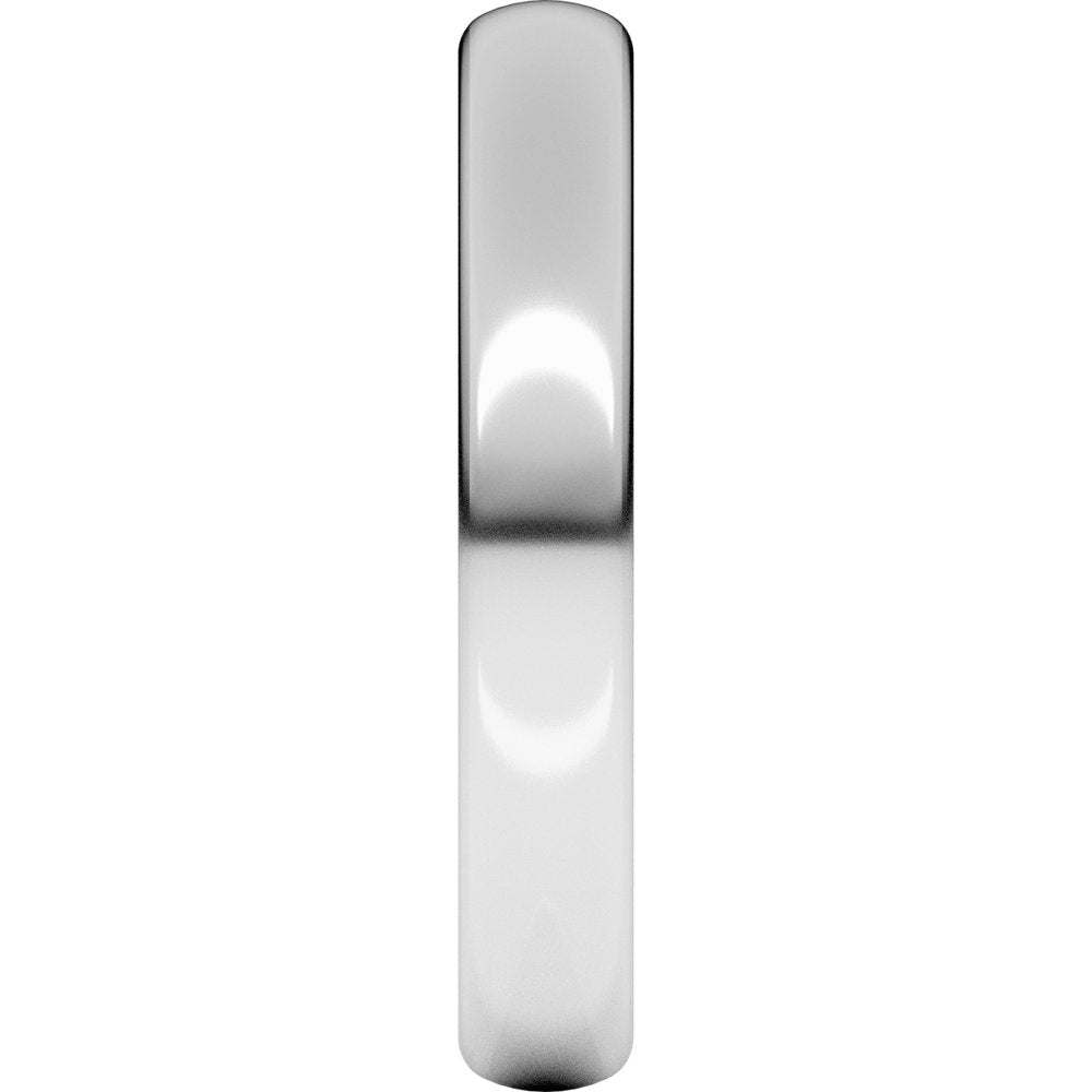 14K White Gold 3.5 mm Heavyweight Comfort-Fit European-Style Band Size 8