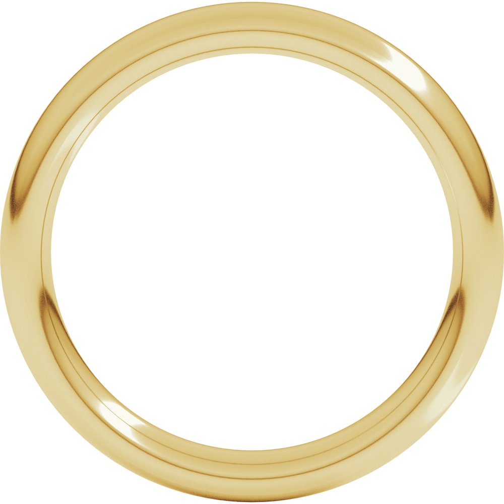 14K Yellow Gold 3.5 mm Heavyweight Comfort-Fit European-Style Band Size 7.5