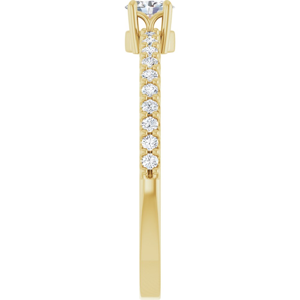 14K Yellow Gold 1/3 CTW Lab-Grown Diamond Ring