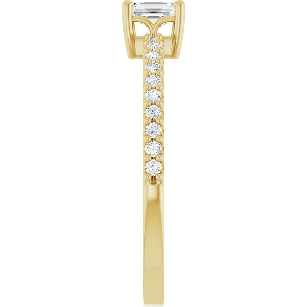 14K Yellow Gold 3/8 CTW Lab-Grown Diamond Ring
