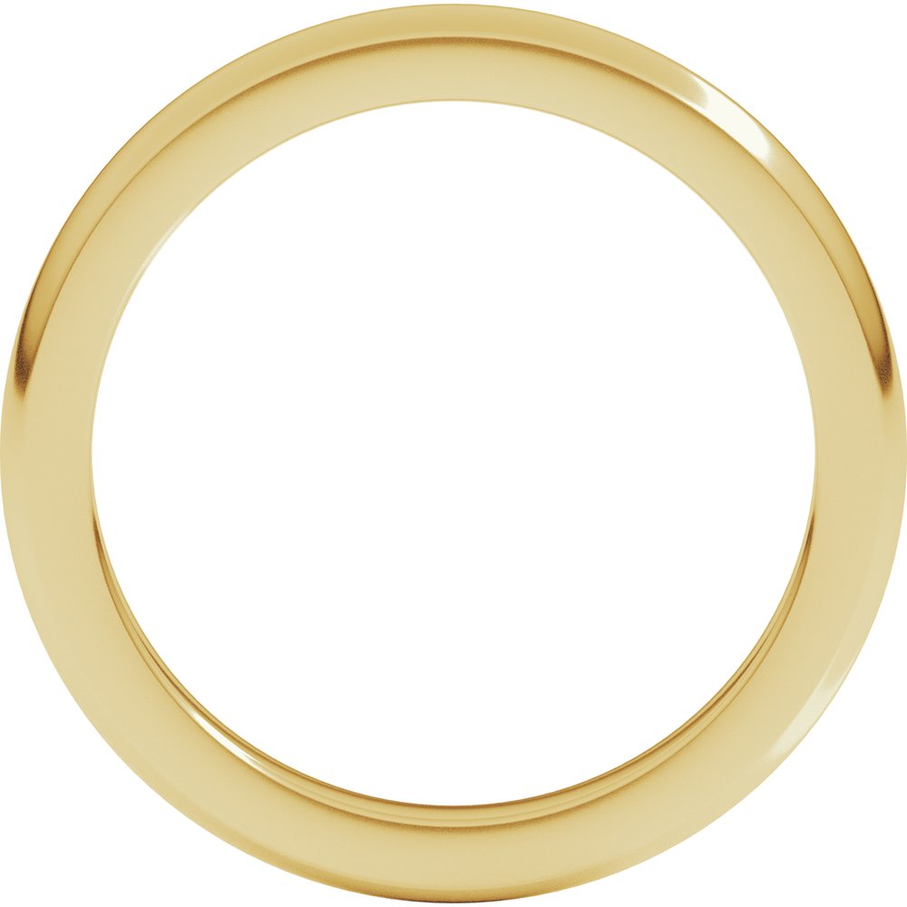 14K Yellow Gold 2.5 mm Heavyweight Half Round Band Size 4.5