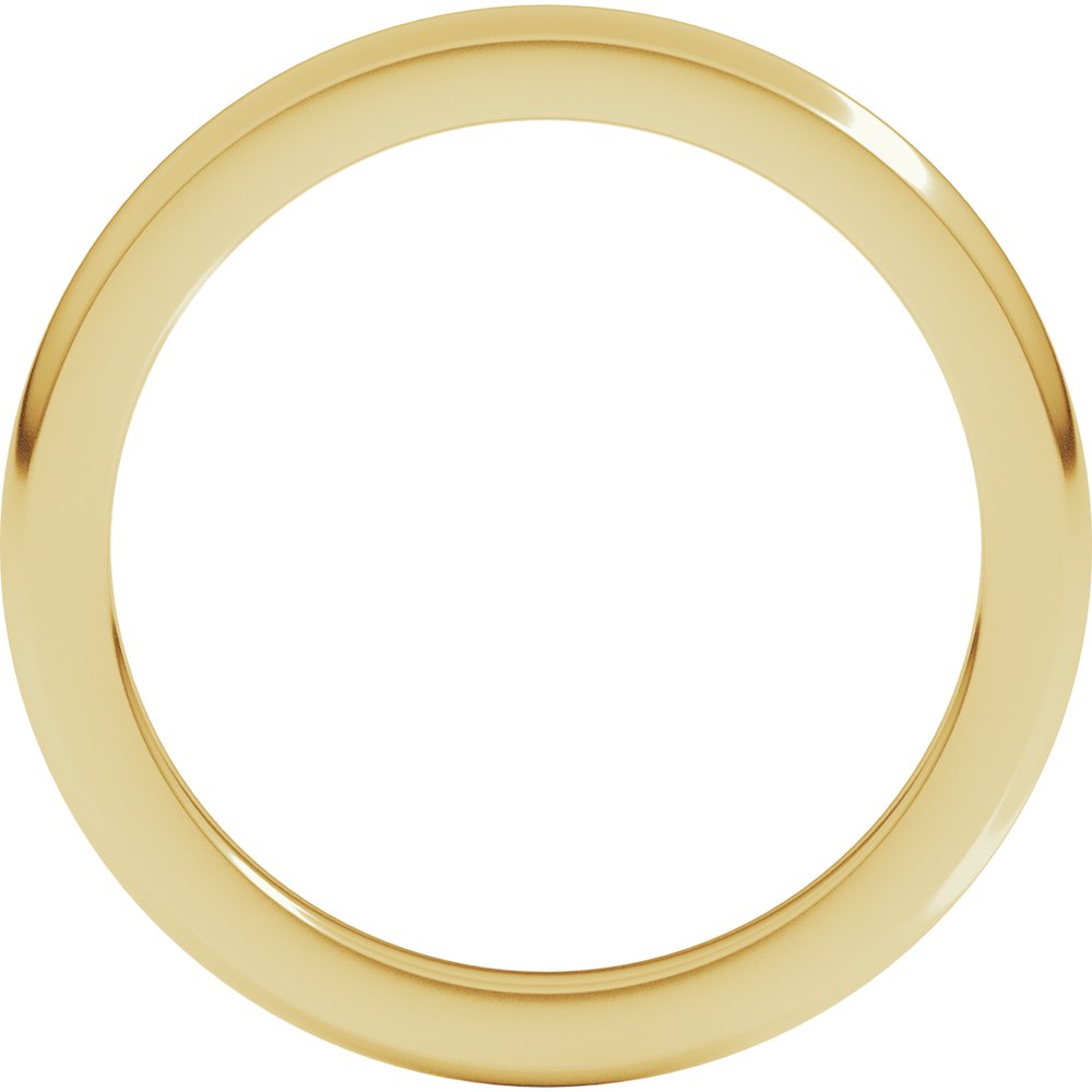 14K Yellow Gold 2 mm Heavyweight Half Round Band Size 10