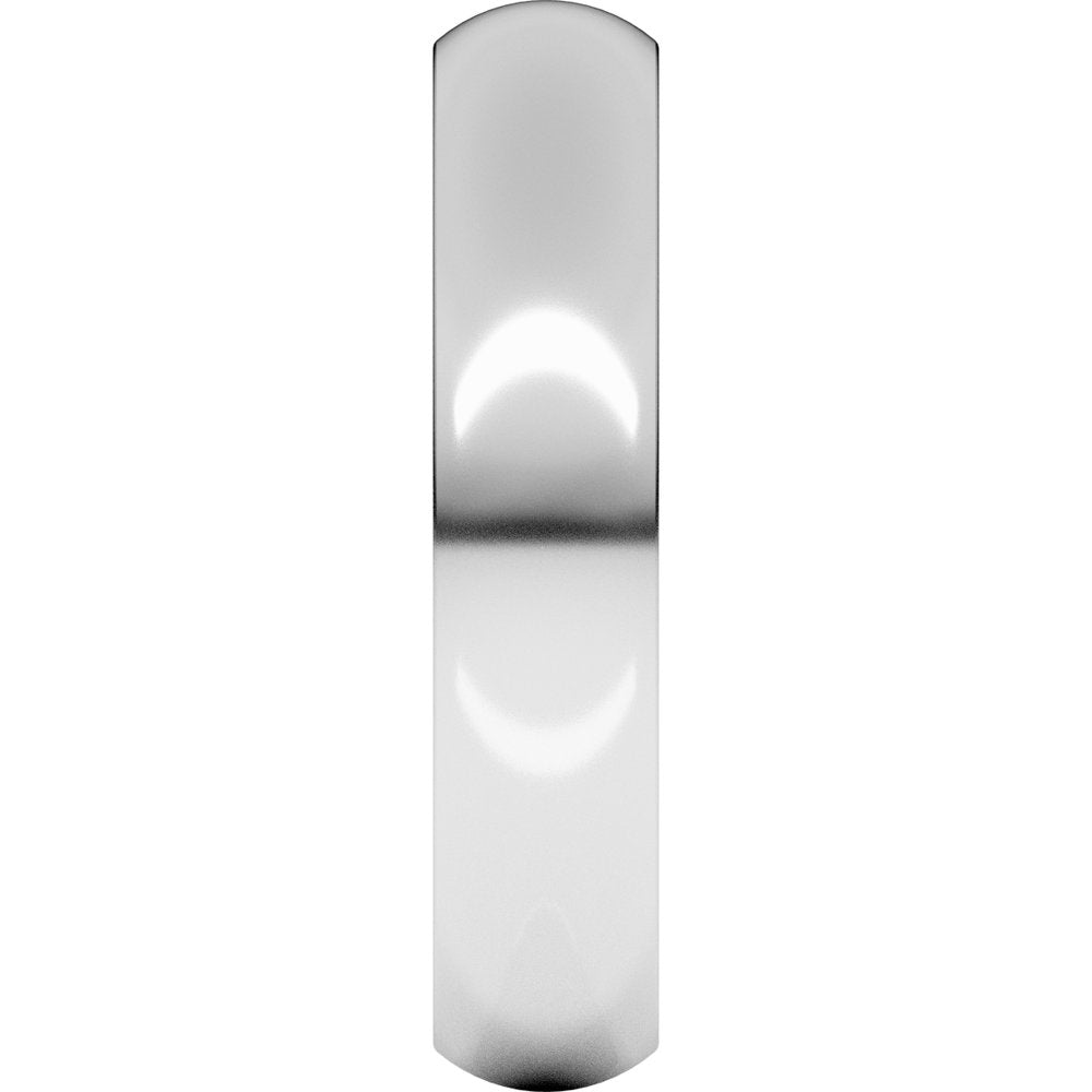 Platinum 4.5 mm Heavyweight Half Round Band Size 9