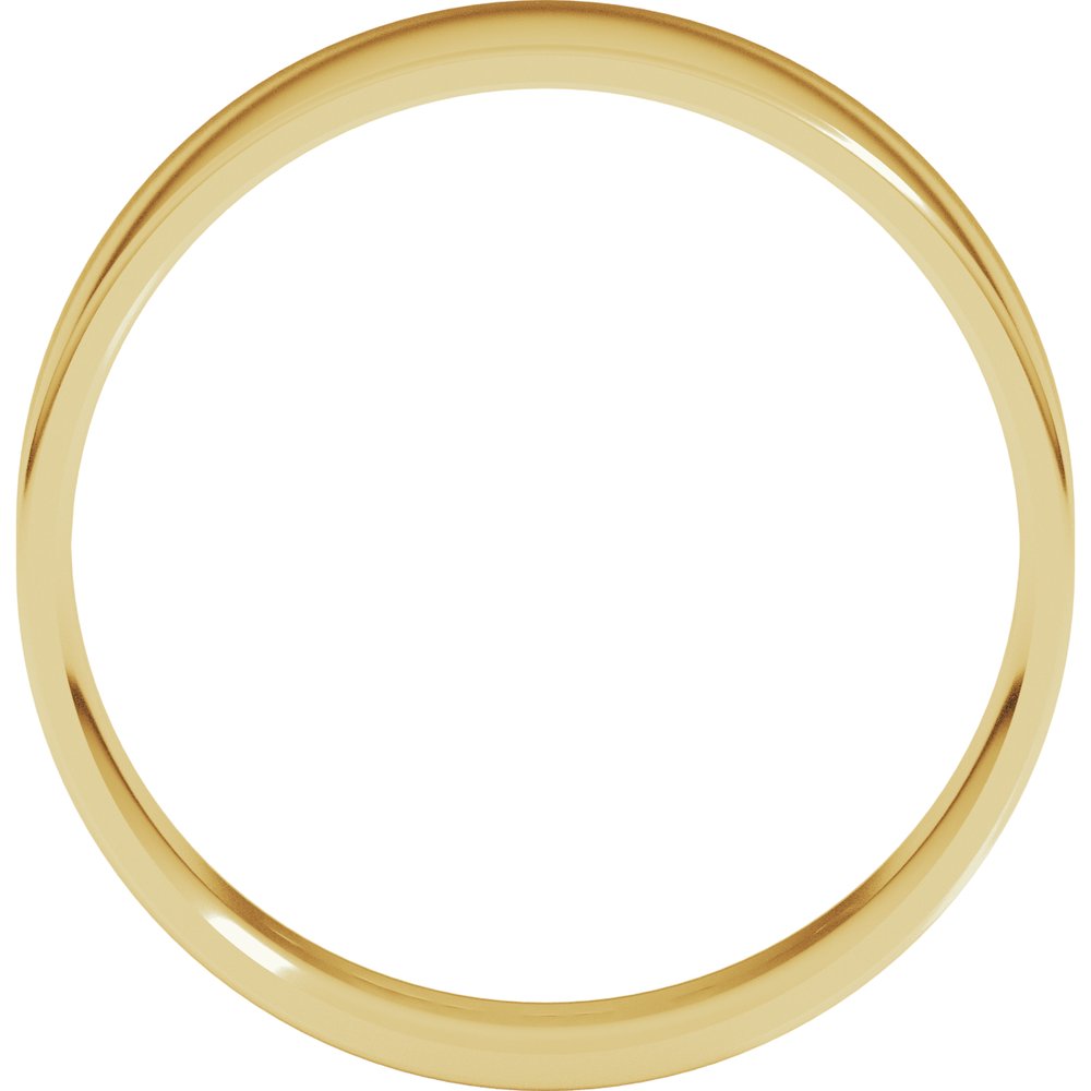 18K Yellow Gold 6 mm Ultra-Lightweight Comfort-Fit Flat Band Size 9.5