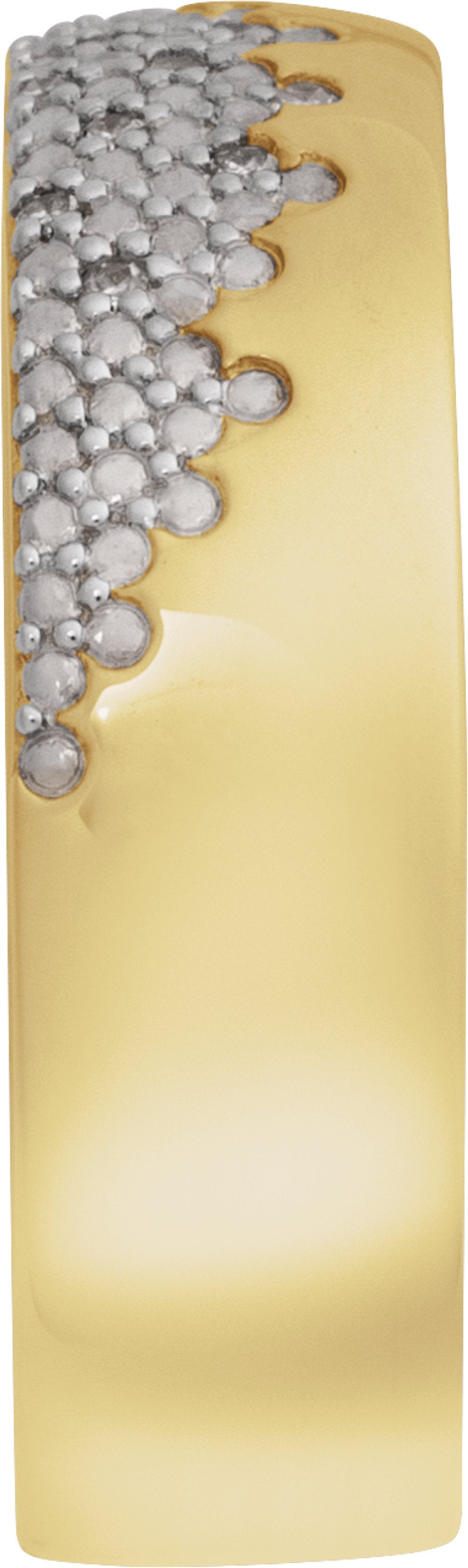 14K Yellow Gold 1/10 CTW Lab-Grown Diamond Anniversary Band