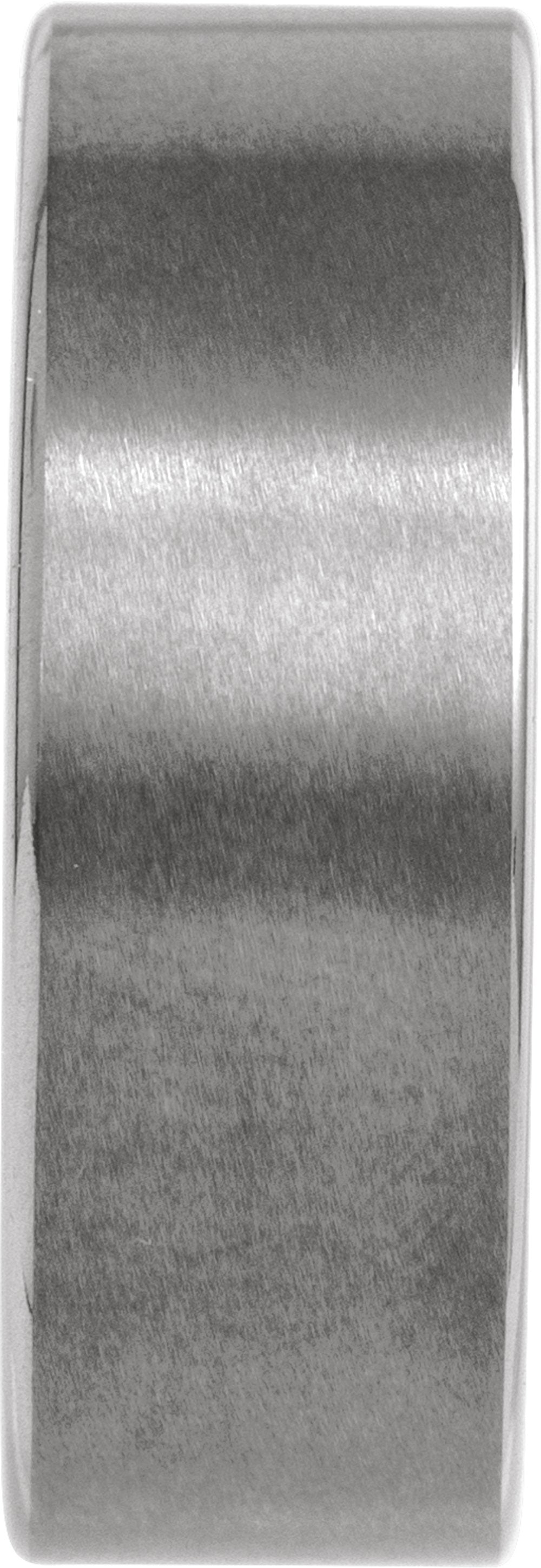 Tungsten 8 mm Comfort-Fit Flat Band Size 7.5